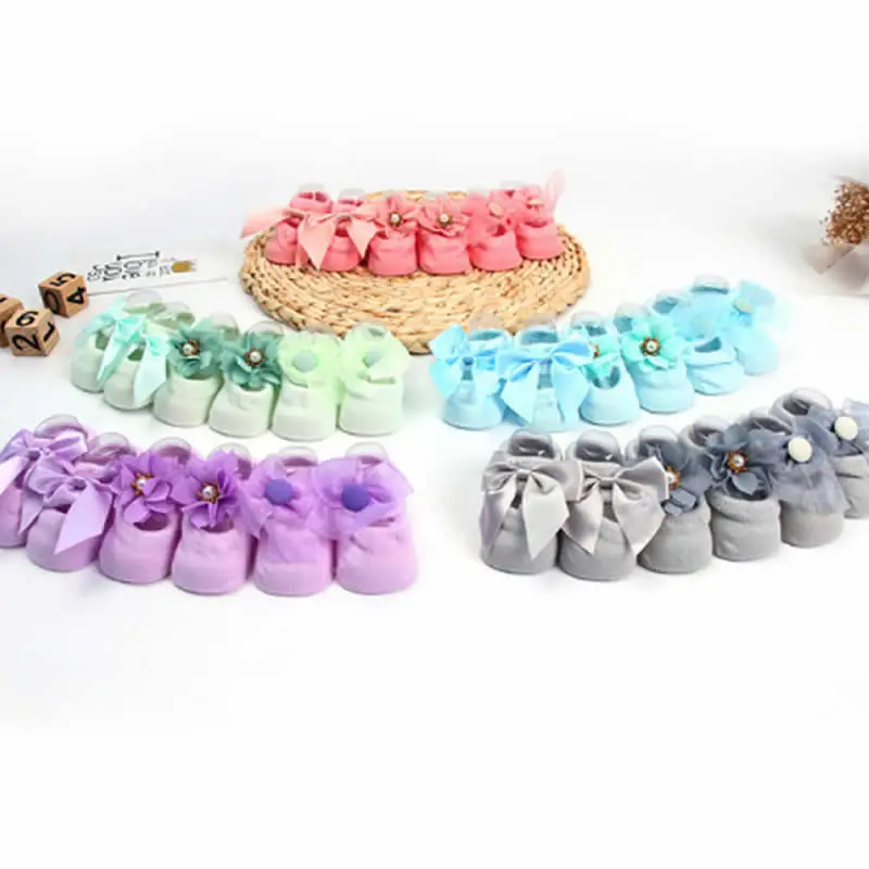 3 пары носков из тонкого хлопка кружевной бант одинокий носки-башмачки для