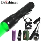 Тактический Q5 T6 белыйзеленыйкрасный светодиодный вспышка светильник Светильник охотничий фонарь 18650 Давление переключатель Монтажная Водонепроницаемый Охота светильник