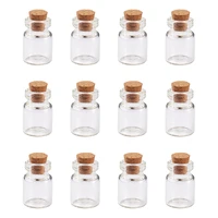 20pcs 5ml mini empty glass bottles with cork stopper tiny jars vials containers storage for pendants charms jewelry craft making