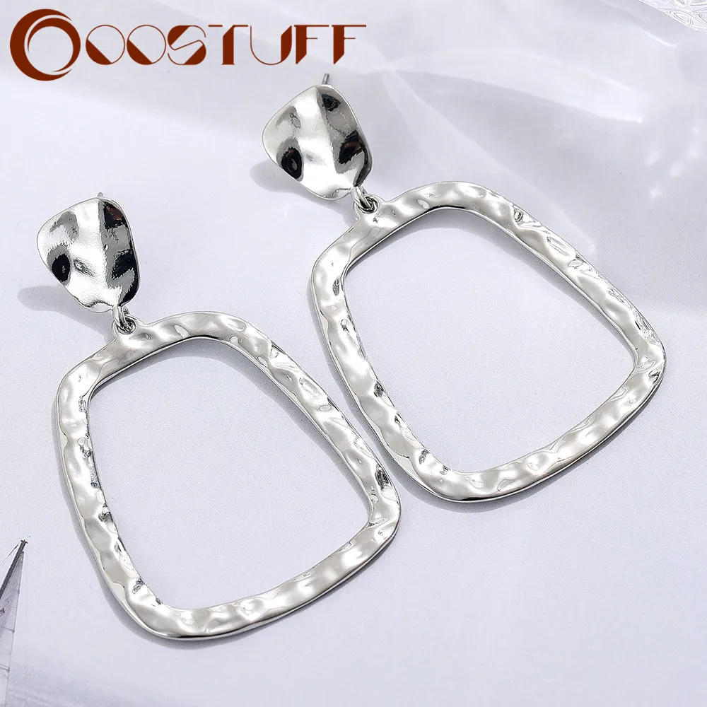 

Trend 2022 Big Square Costume Jewelry for Women Long Hanging Earrings Drop Suspension Pendientes Vintage Accessories oorbellen