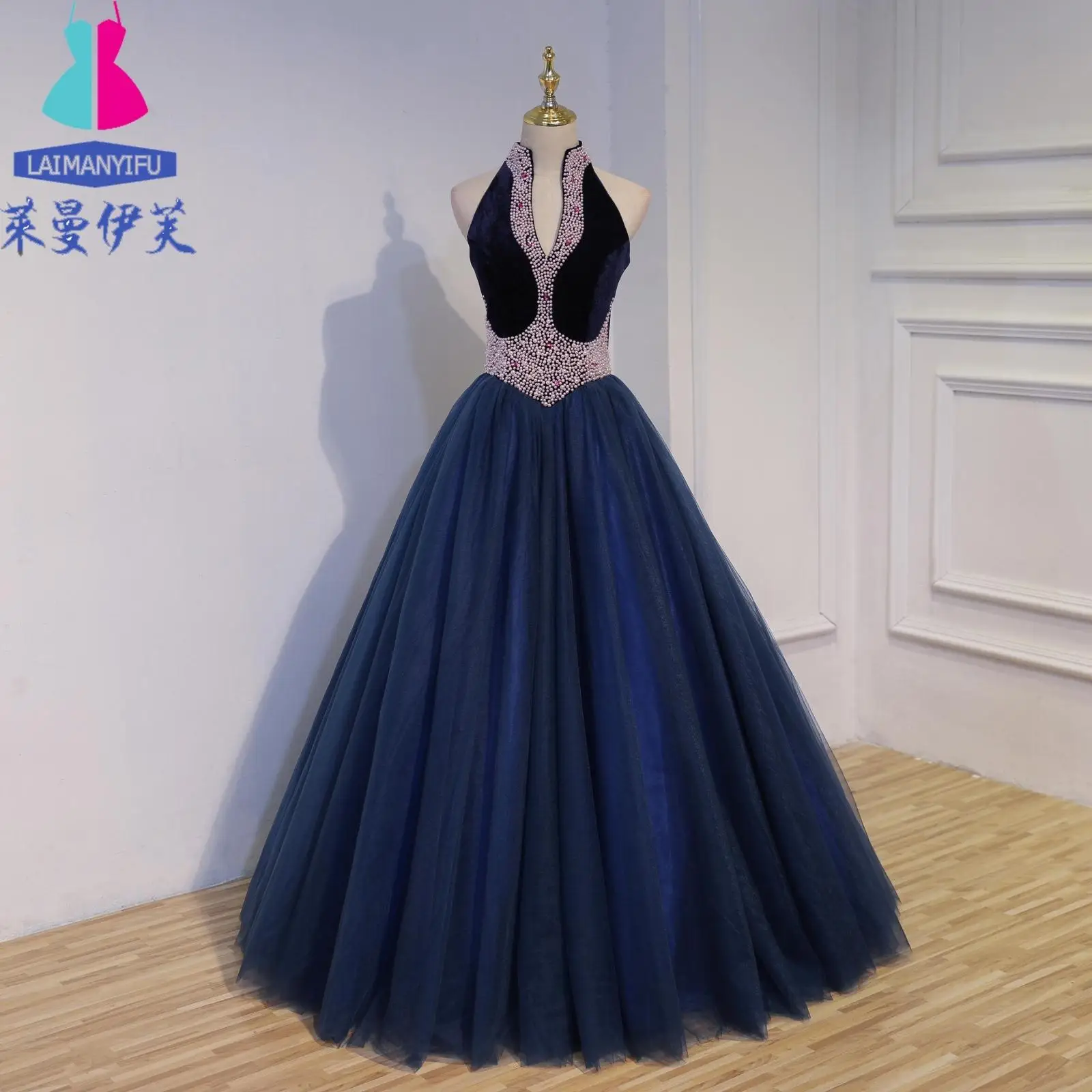 

New Student Art Test Puff Skirt Studio Costume Bel Canto Host Evening Dress Female Quinceanera Dress