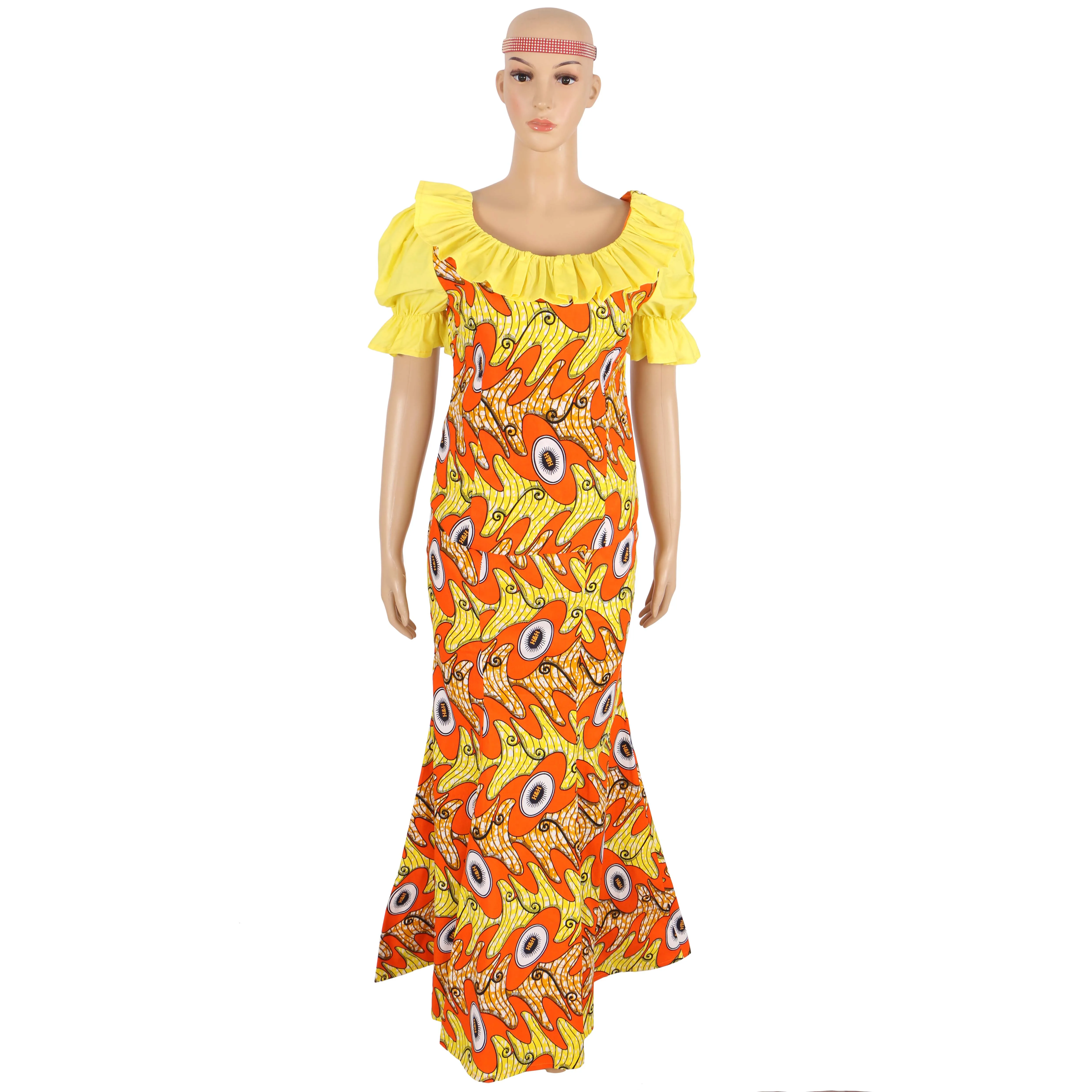 Свадебное платье 2018 летние традиционные африканские платья для женщин o образная