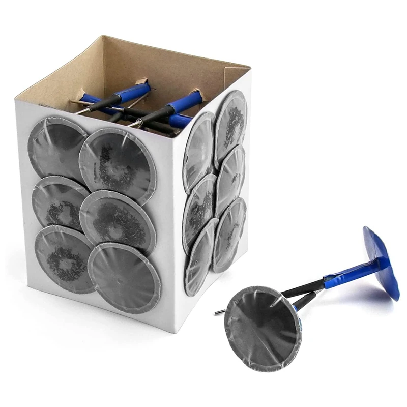 

Tire Repair Patch Plug, 1 7/16Inch X 3/16Inch Dipped Stem, Pack Of 24