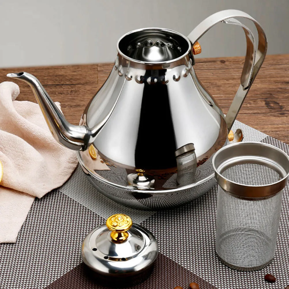 Чайник из нержавеющей стали с гусиной шеей фильтр для чайника ситечко кофейная
