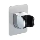 Регулируемый держатель для душевой лейки, самоклеящаяся ручная настенная стойка, хромированный кронштейн для крепления душевой лейки fr A0E6