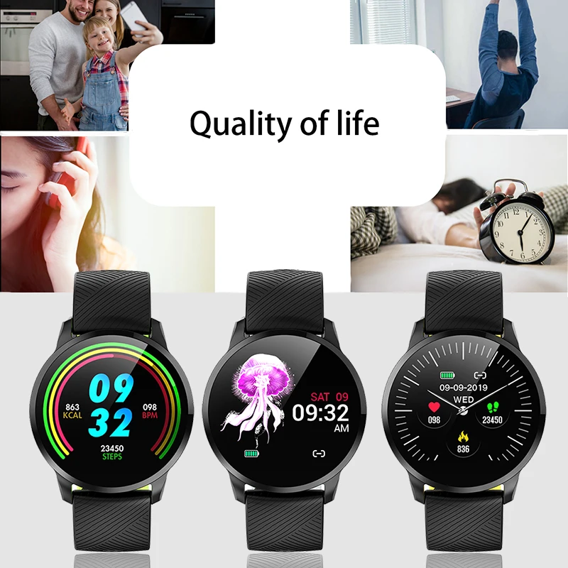 LIGE спортивный умный браслет мужские умные наручные часы кровяное давление