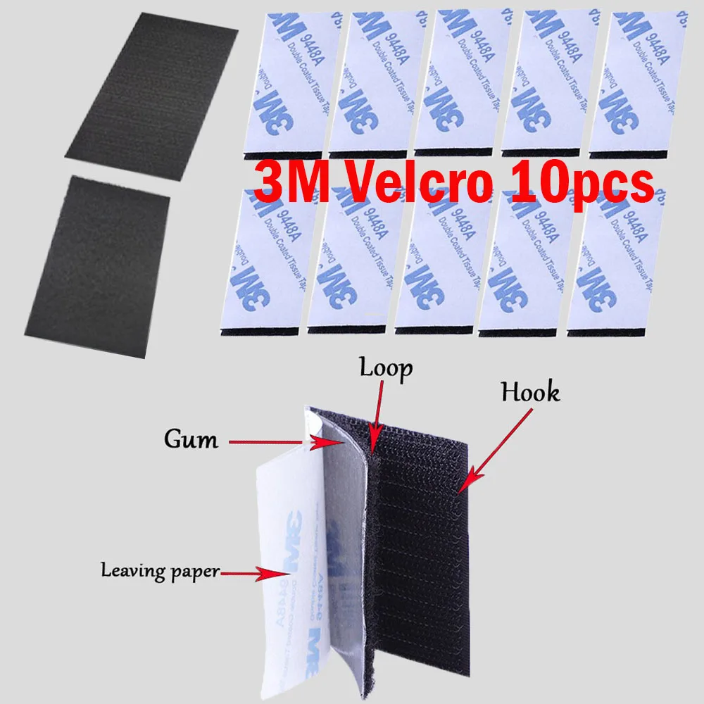 10 шт./лот самоклеющаяся крепежная лента на липучке нейлоновая наклейка velcros