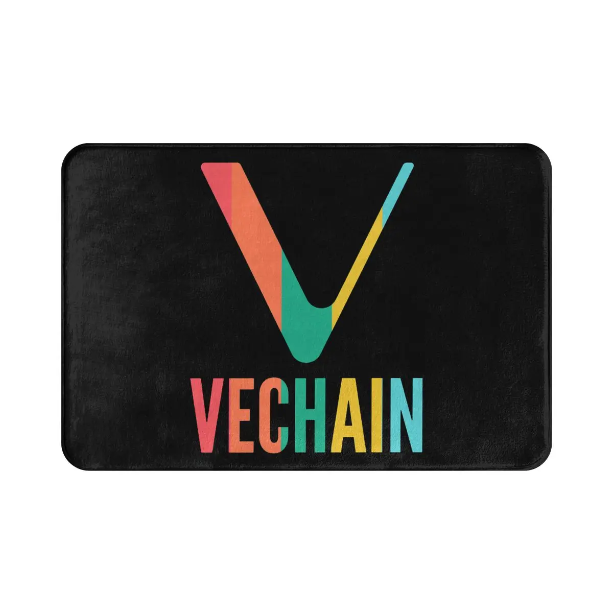 

Vechain Miners Anti-Slip Doormat Living Room Mat VET Crypto Pastel Colors Hallway Carpet Entrance Door Rug Indoor Decor