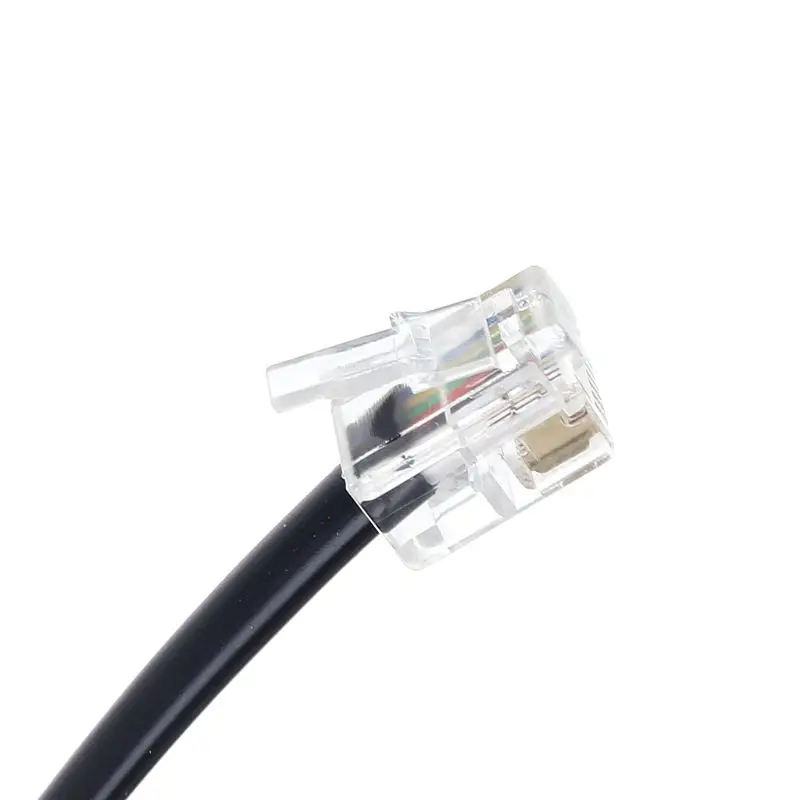 

6-Pin Removable Separation Handheld Mic Extension Cable Long Enough for Radio FT7800 FT7900 FT8800 FT100D Walkie Talkie