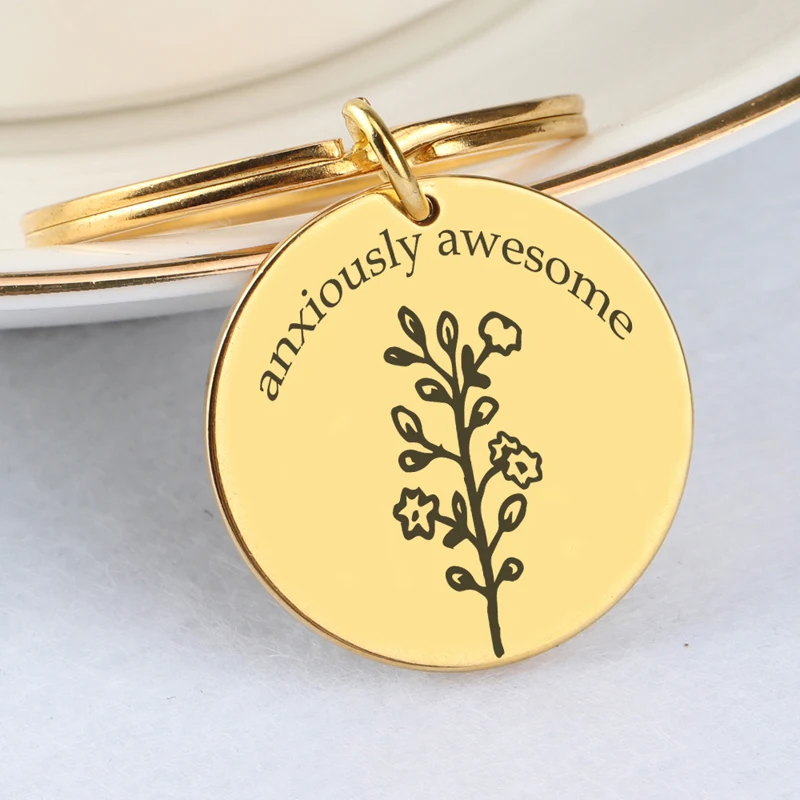 Брелок ветвь с надписью Stick Figure Tree потрясающие аксессуары ручной печатью подарок