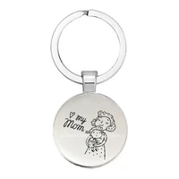 mama te quiero keychain round alloy pendant ladies keychain jewelry the best gift for mom mothers day gift