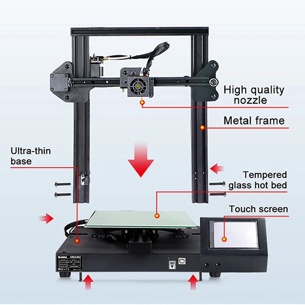 DaDaMike Endstop стоматологический LCD SLA 3D принтеры FDM Delta с 3 5 дюймовым 2K многоцветным