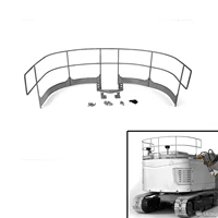 metal protective fence decorative parts for lesu 114 metal hydraulic aoue et26l rc excavator diy model