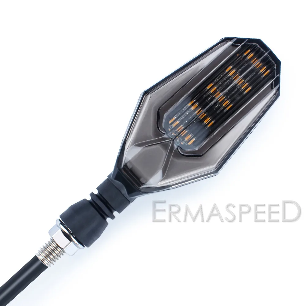 Мотоцикл светодиодные указатели поворота 2 шт. Универсальные передние и задние сигналы дневного света мигалки и индикаторы стоп-сигналов для мотоциклов мотокросса.