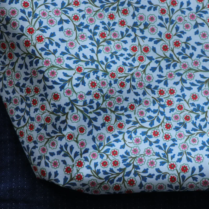 

Симпсоны цветочный поплин текстильный материал Дизайнерская одежда платья юбка печатная свобода ткань 100% хлопок ткань 80s