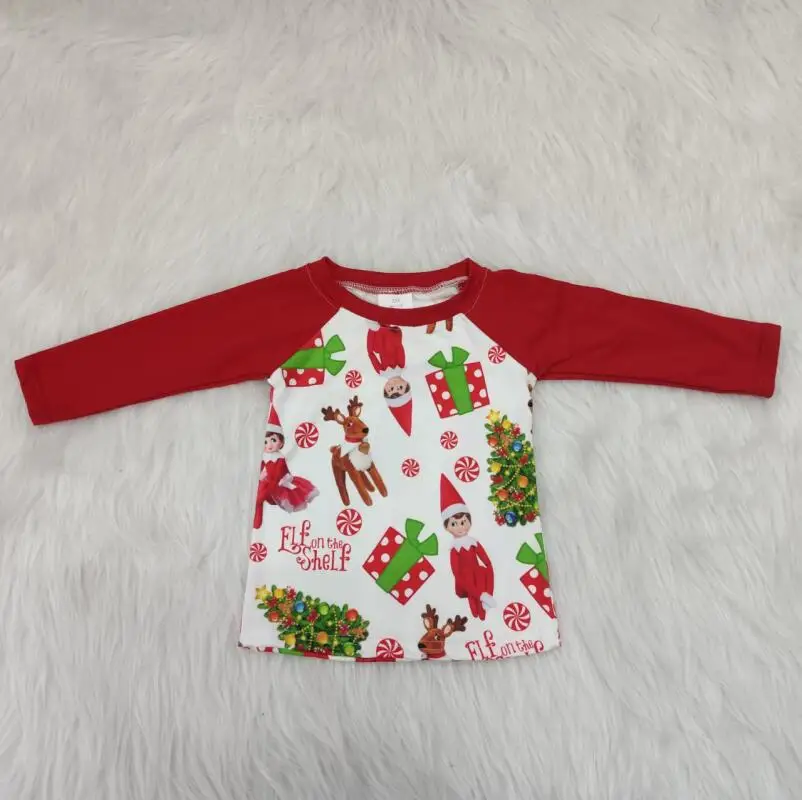 Одежда для мальчиков и девочек Красное рождественское руки девочекдетская