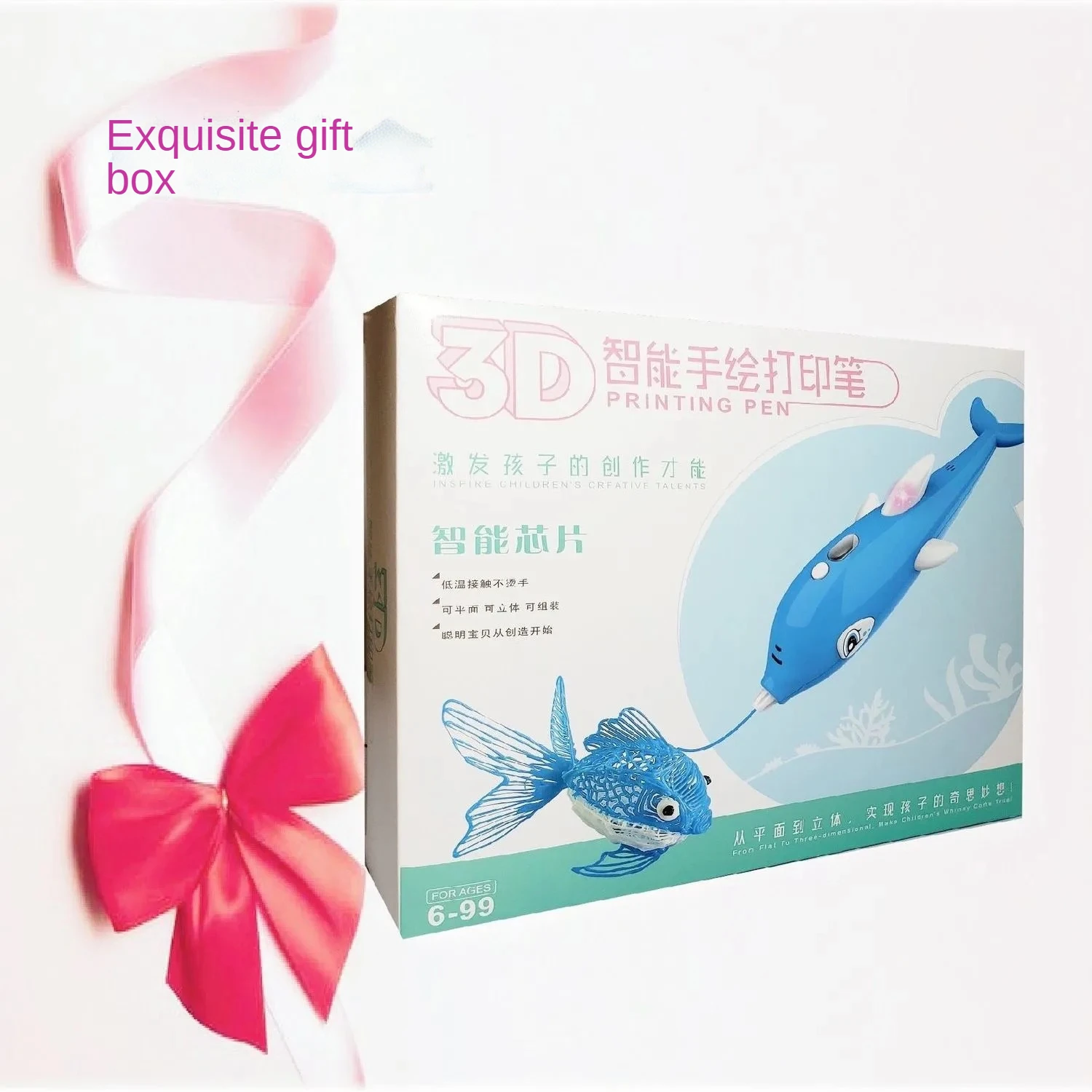 Детская 3D Ручка для рисования с ЖК-экраном совместимая пла-нитью игрушка детей