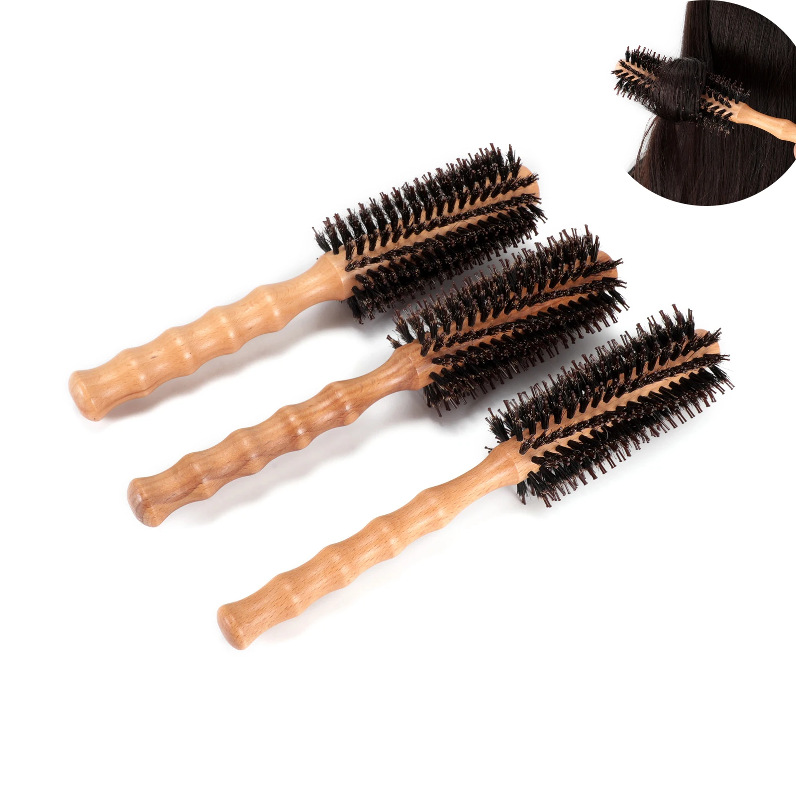 Антистатическая жаростойкая щетина кабана расческа для волос щетка локон