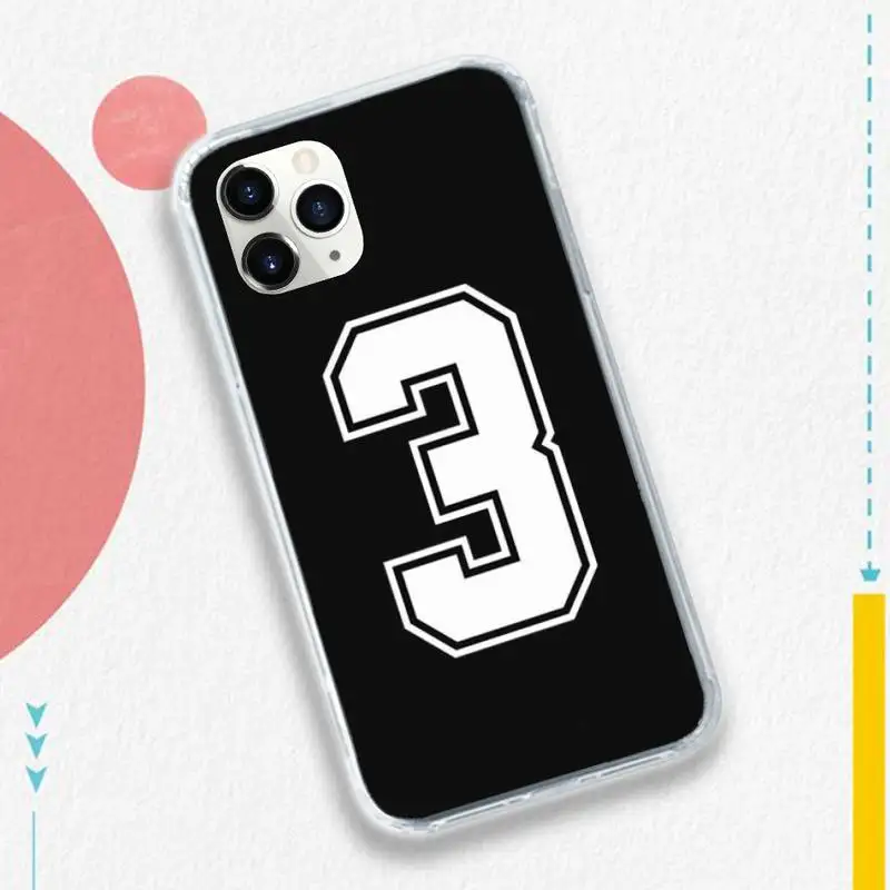 

Football Lucky number Phone Case for iPhone 11 12 pro XS MAX 8 7 6 6S Plus X 5S SE 2020 XR
