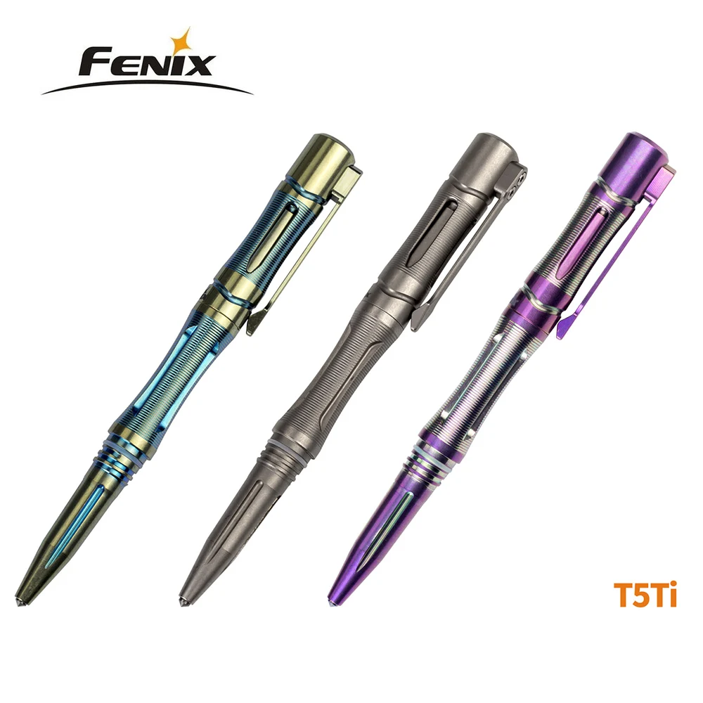 Fenix T5Ti Изысканная тактическая ручка для письма, армейский, Оборонный или аварийный побега атакующие самообороны тактическая ручка