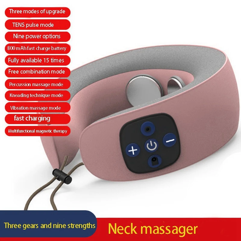 

Electric Wireless Neck Massager Pillow U Shape Multifunctional Portable Shoulder Massager Home Car Travel Relax Massager