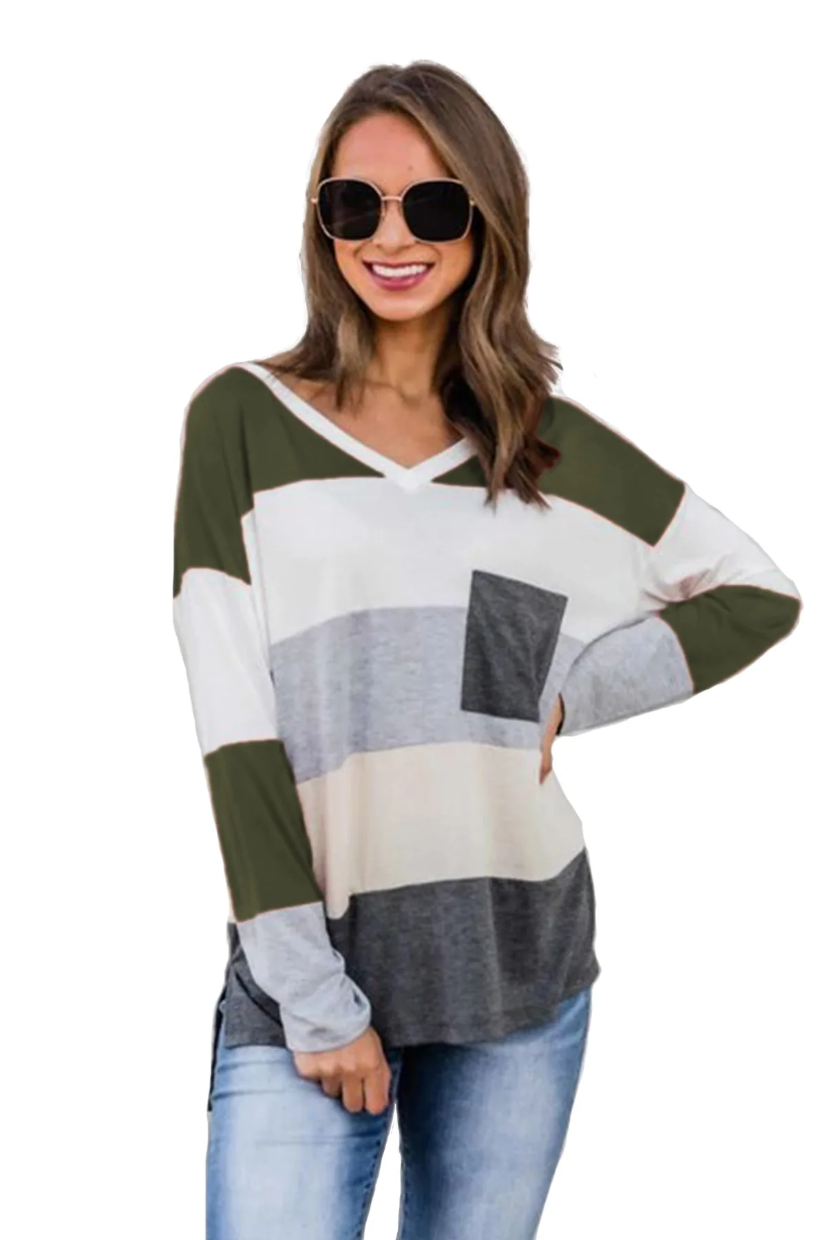 Весна и осень новая футболка с длинным рукавом Женская Горячая Распродажа