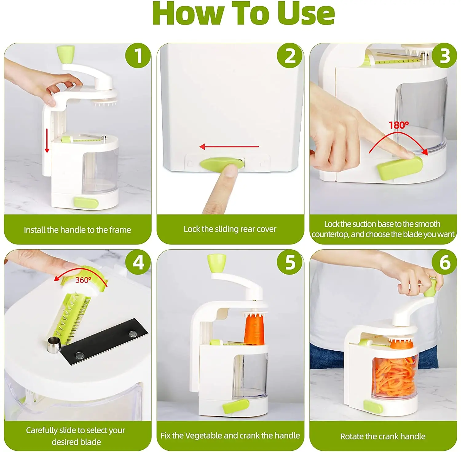 1pc blades vegetable spiralizer slicer twister handheld spiral cutter fruit grater cooking tools spaghetti pasta kitchen gadget free global shipping