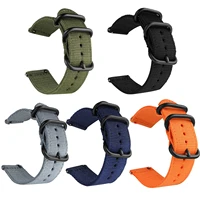 20mm 22mm strap nylon fabric for amazfit gts 22egts2 minigtr 42mm 47mmgtr22e solo loop band for amazfit bip strap