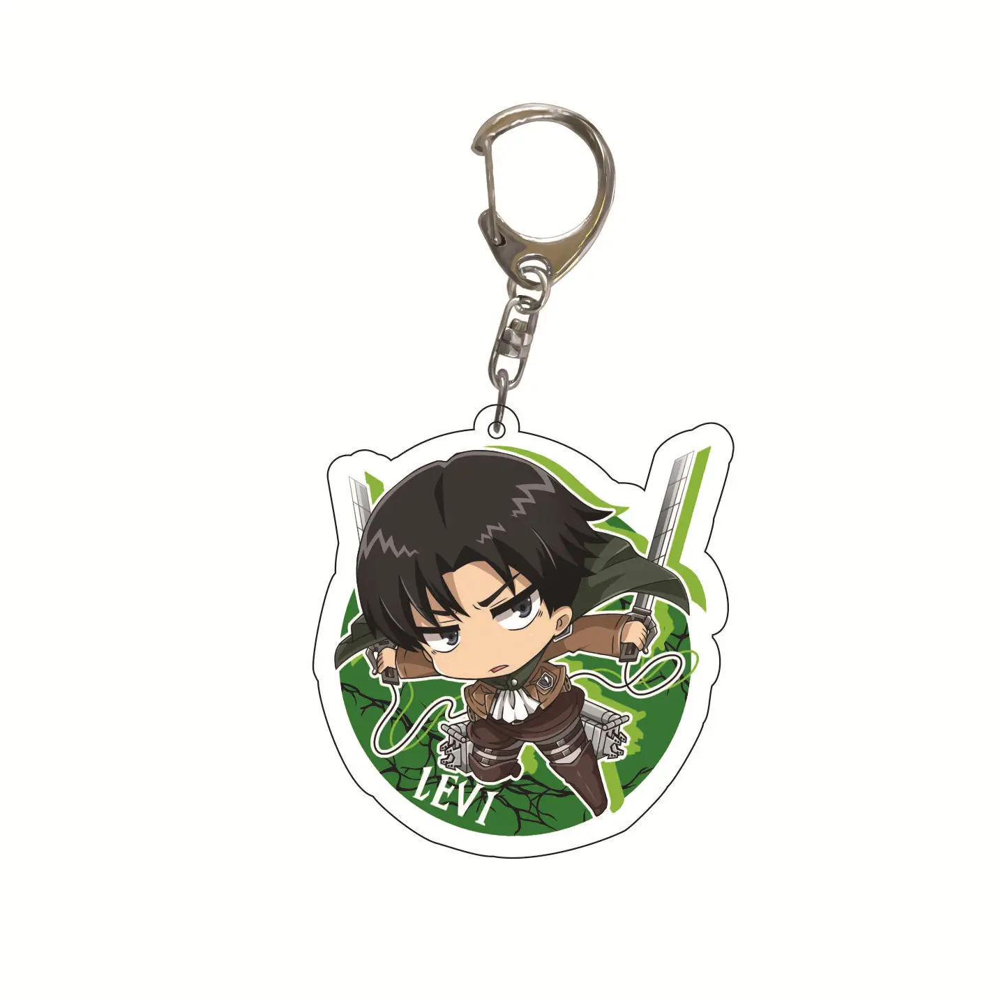 

Attack On Titan Keychains Accessories Japanese Anime Key Chains Cartoon Figure Double Side Acrylic Pendant Keyrings Fans Gifts