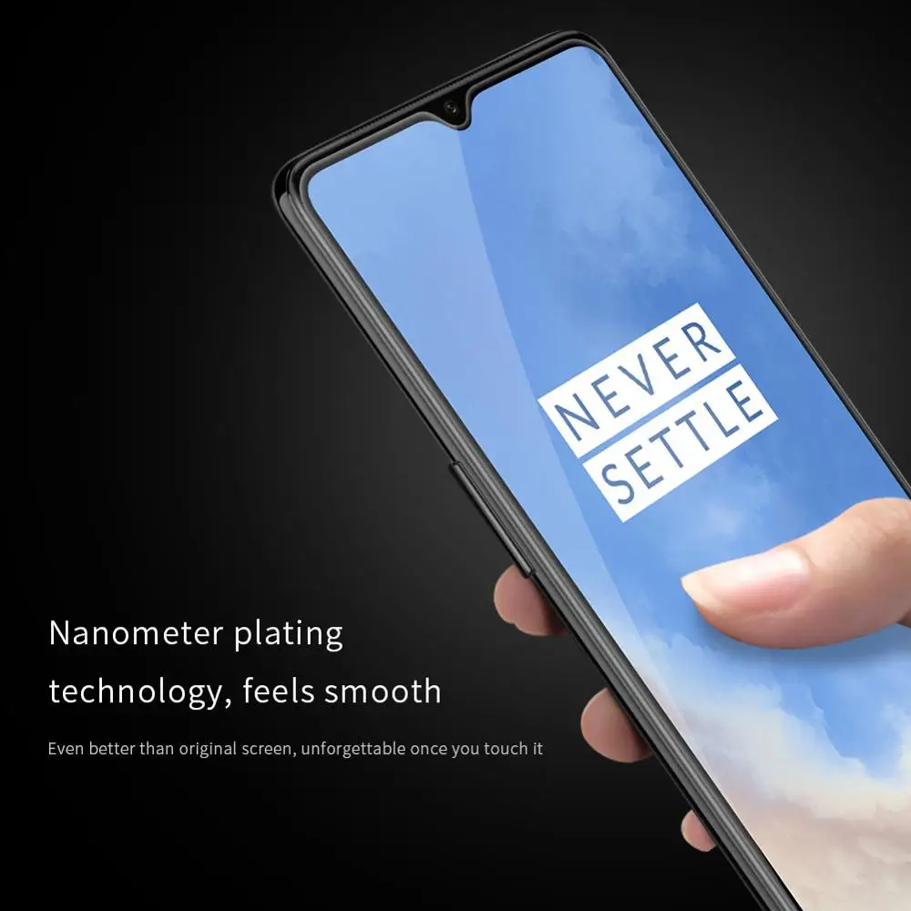 

for Oneplus 7T Glass Nillkin XD CP+ Pro 3D Full Cover One Plus 7T Slim Tempered Glass Screen Protector for Oneplus 7T Glass Film