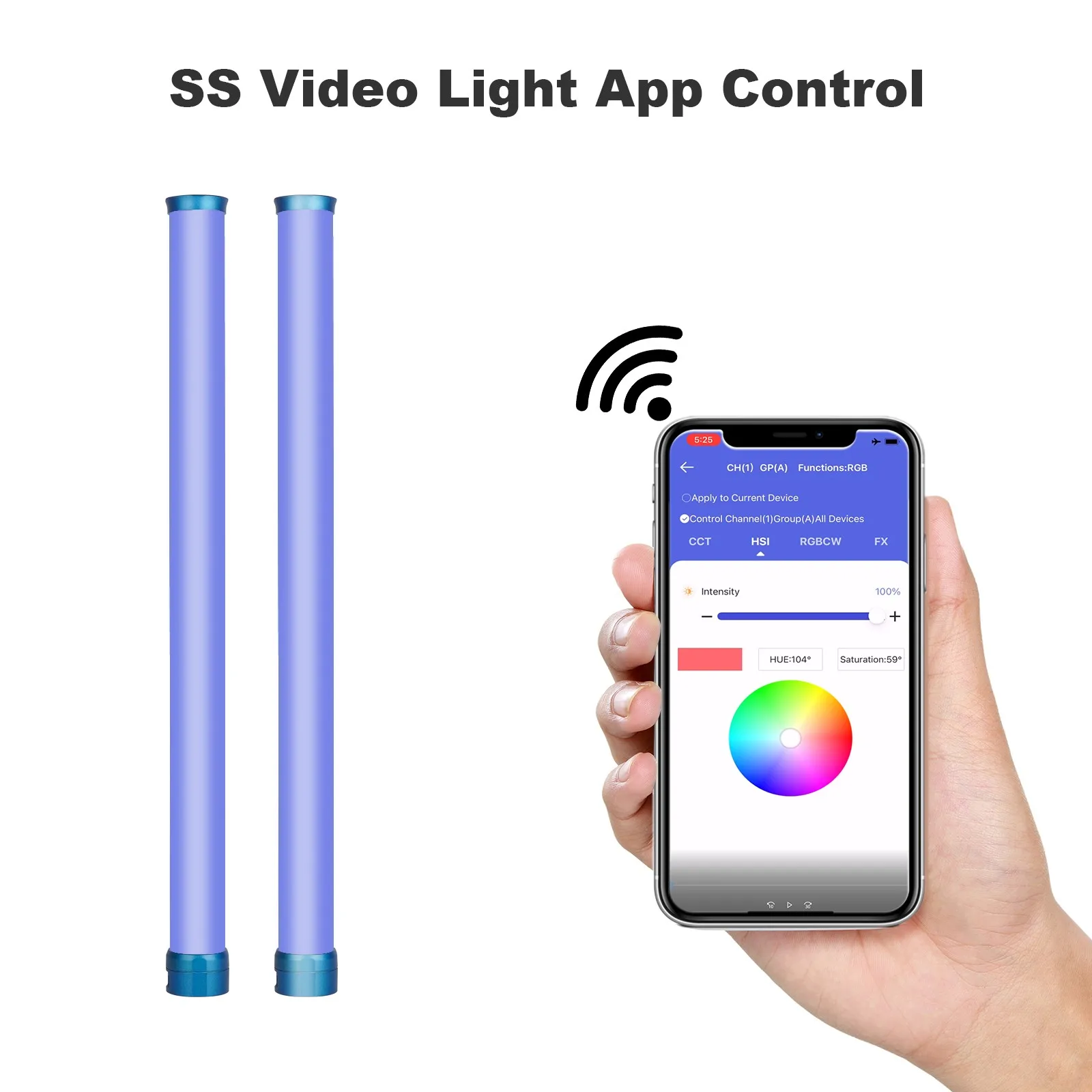 SOKANI X25 двухцветный RGB светильник портативный ручной трубчатый CTT для фотосъемки ing