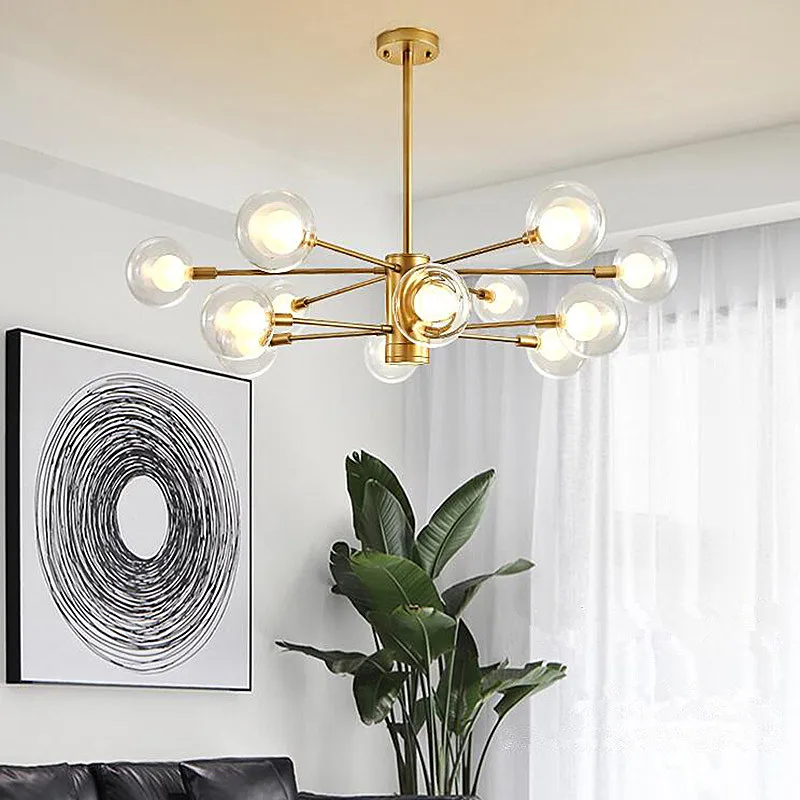 Подвесной светильник со стеклянным шаром для столовой бара ресторана|Подвесные