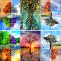 ruopoty 5d diy diamond embroidery sexy tree hobbies and crafts diamond painting landscape cross stitch kit home decoration