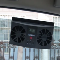 car auto fan cooling exhaust ventilating fan portable dual fan cooler solar fan energy exhaust vent air cooler conditioner safe