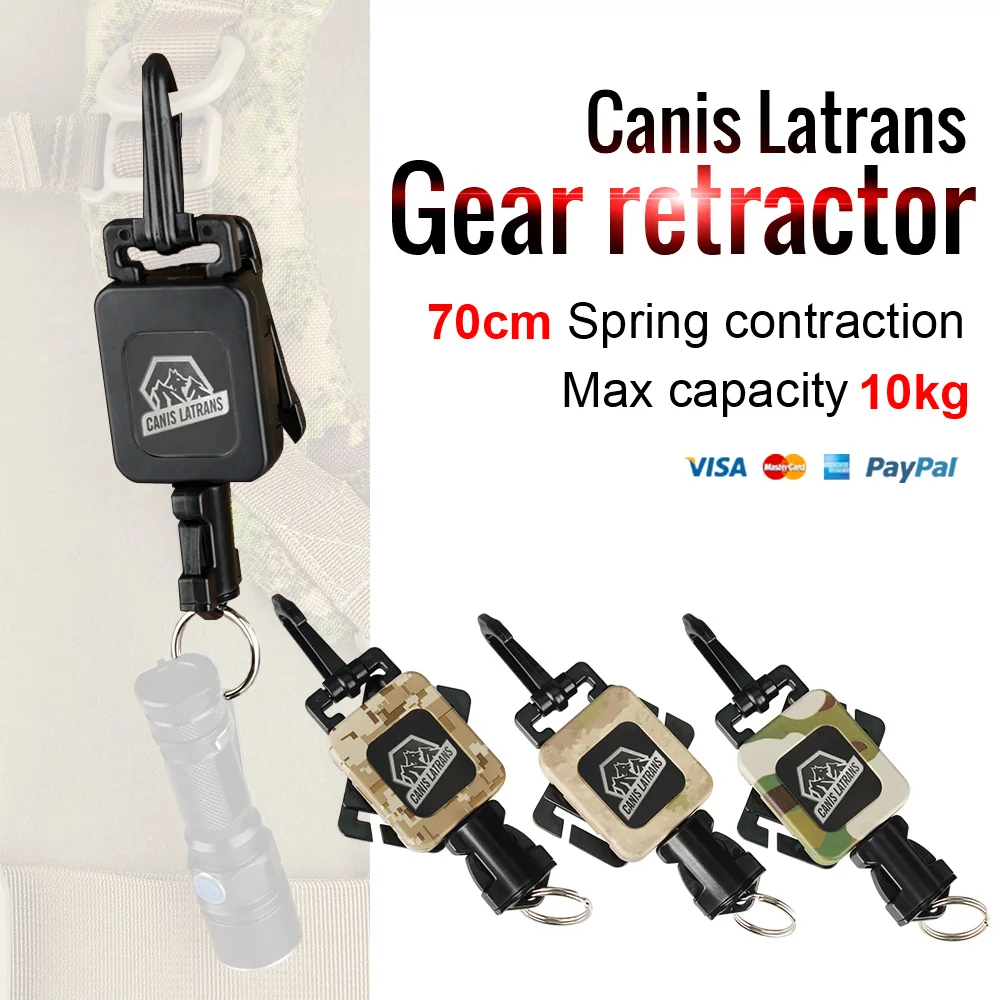 

Canis Latrans 4 Color Tactical Outdoor Gear Retractor For Tactical Backpack Outdoor Hiking Camping Travel Kit HK33-0081