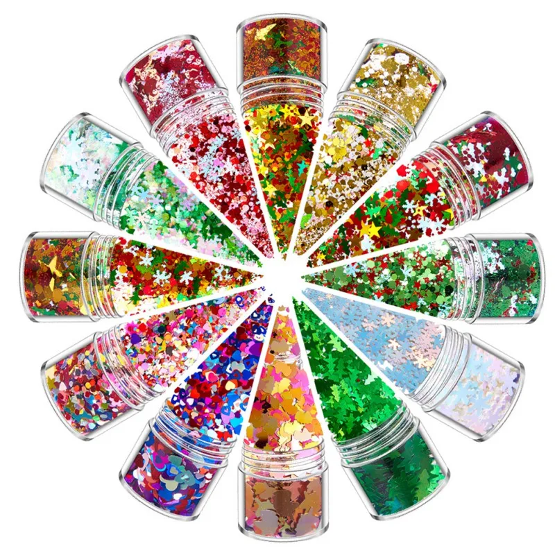 

Рождественский блеск для ногтей инструменты для дизайна ногтей Блеск Звезда Блеск для ногтей Рождественский блеск для ногтей основа для со...