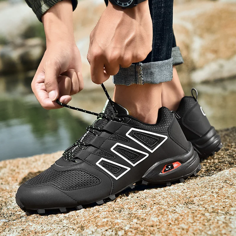 

New Arrival 2021 Mens Sports Shoes Summer Breathable Man Golf Shoes Anti-Slippery Golf Sneakers Mens Luxury Brand Golf Trainers