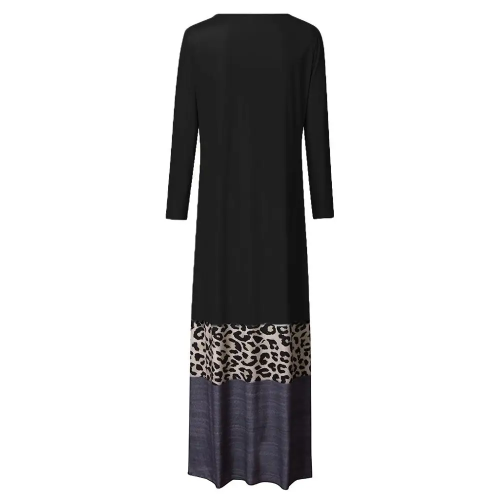 Vestidos 2020 весеннее модное женское длинное платье с длинным рукавом и глубоким