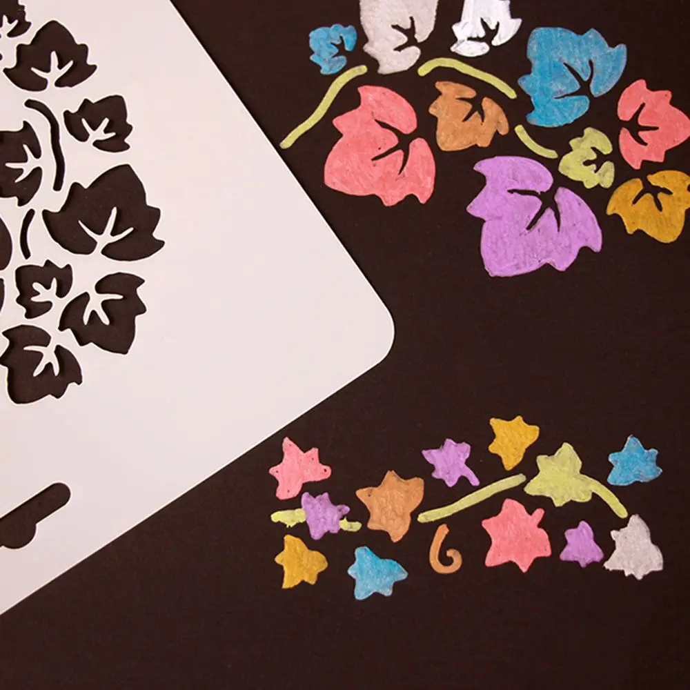 DIY ремесло птица цветы многослойные трафареты для стен живопись штампованная