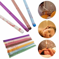 straight ear candle stick beeswax with earplugs ear health care aroma aromatherapy ear therapy ear candle stick random color