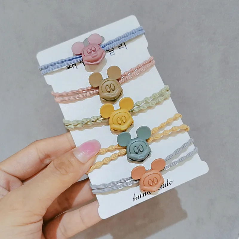 Детская резинка для волос 5 шт./компл. с мультяшными животными|Аксессуары девочек|