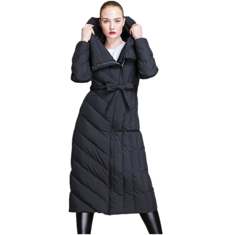 

arrival Winter New 90% white duck down Women Down Jacket Thick Long warm coat Chaqueta de mujer