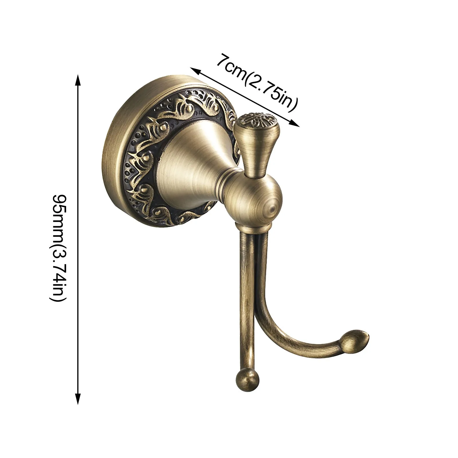 Винтажные Медь резные держатель для бумажных полотенец Ванная комната
