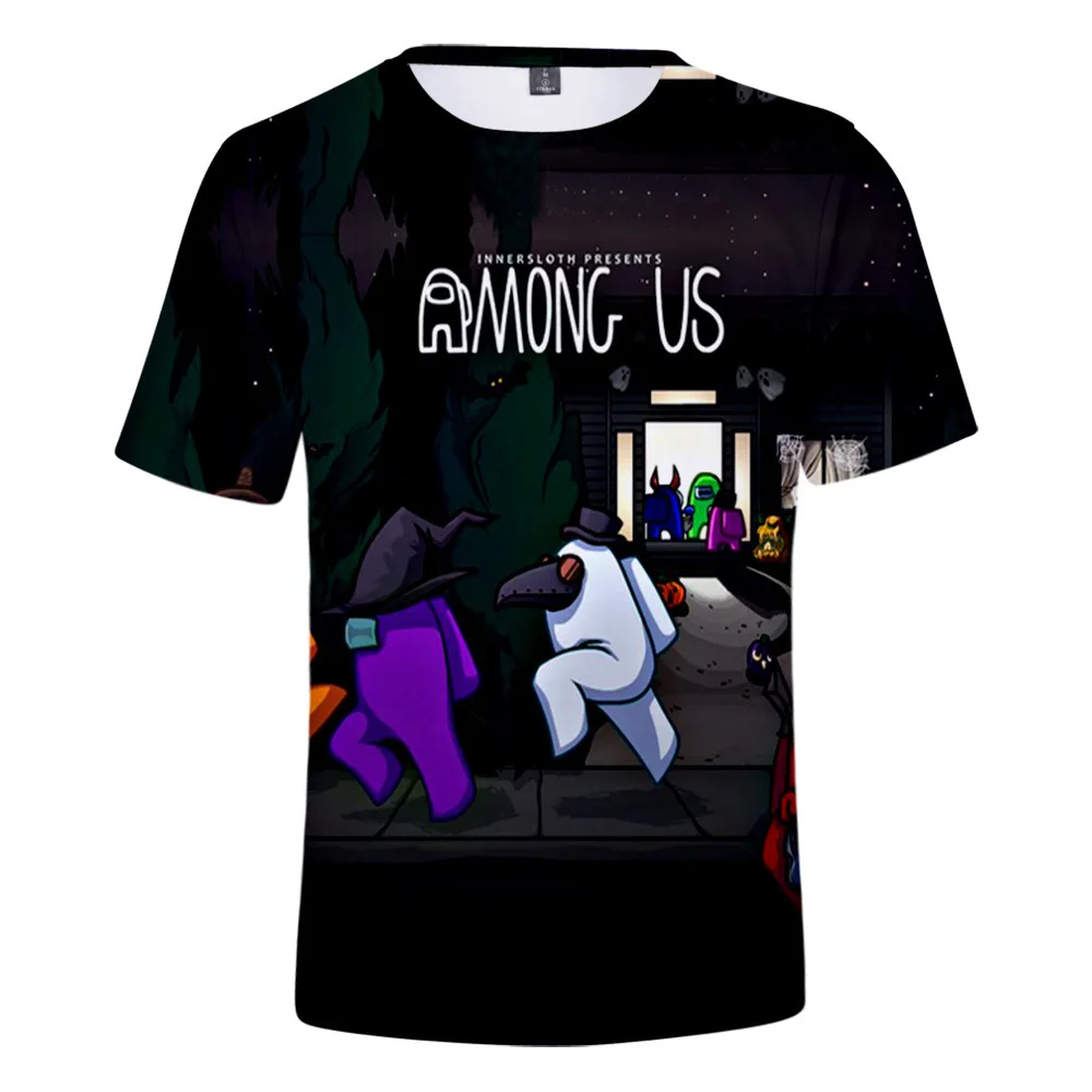 

New Game Among Us T-shirt Short Sleeve Cartoon T-shirt For Kids Boys 3D Printed Tops Impostor Graphic Hip Hop Unisex Clothing