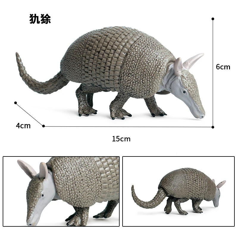 

Детская твердая модель животного мира Armadillo Armor Rat, модель диких животных, пластиковая декоративная фигурка, виды под угрозой исчезновения
