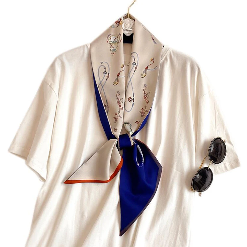 

New Arrivals Bag Scarf Silk Scarf Women Headband Small Bag Ribbon Fashion Hair Fashion Handbag Scarves Luxury