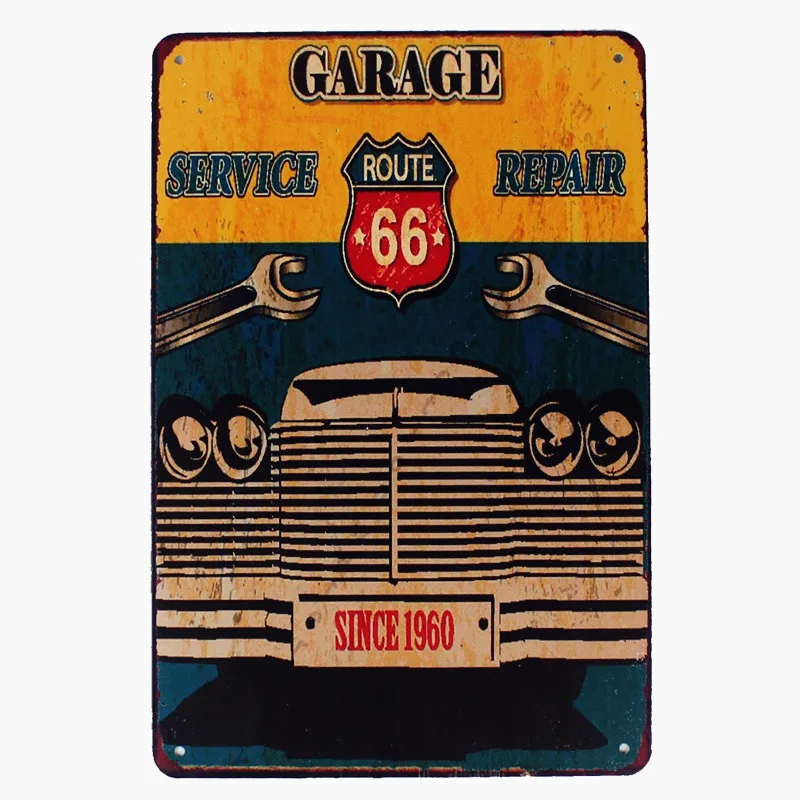 Ретро N139 Route 66 винтажная мотоциклетная табличка металлическая жестяная вывеска