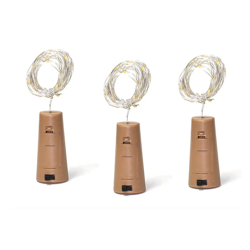 

Battery-powered cork bottle light 1m / 2m DIY LED light bar light birthday party wine bottle stopper light bar (without battery)