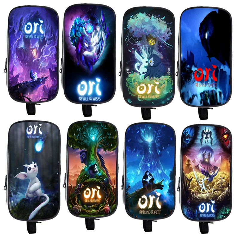 

Ori and the Will of the Wisps Double Layer Pencil Case Boy Girl Student School Supplies Teenager Pencil Holder Children Pen Bag