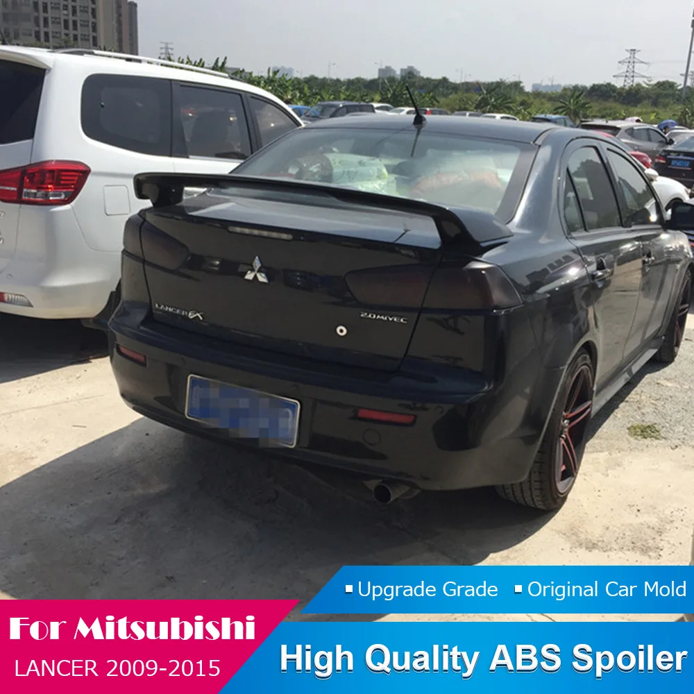 Спойлер для Mitsubishi LANCER черный спойлер от 2009 до 2015 спортивный высококачественный